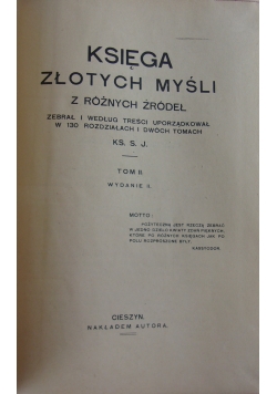 Księga złotych myśli z różnych źródeł, 1931r.