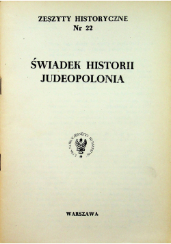 Świadek historii Judeopolonia nr 22