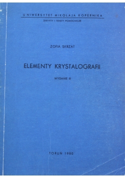 Elementy krystalografii