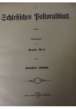 Schlesisches Pastoralblatt,1894r.