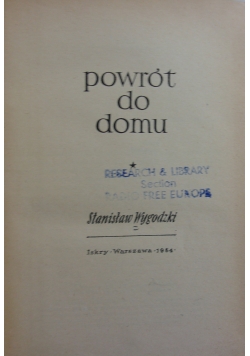 Powrót do domu