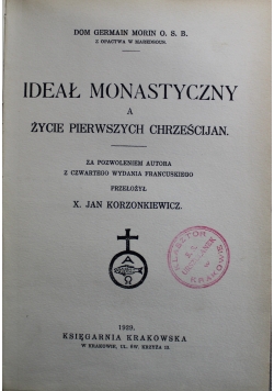 Ideał Monastyczny 1929 r