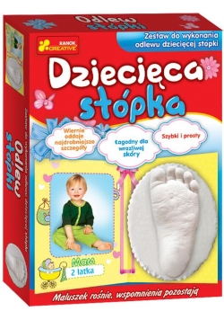 Zestaw do wykonania odlewu - Dziecięca stópka
