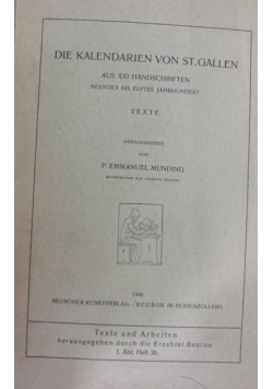 Die Kalendarien von St.Gallen, 1948r.