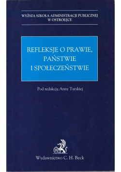 Refleksje o prawie państwie i społeczeństwie