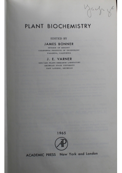 Plant Biochemistry