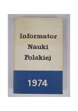 Informator Nauki Polskiej 1974