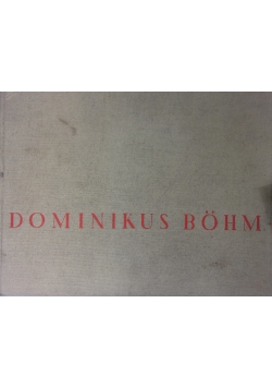 Dominikus Bohm professor an den kolner werkschulen mit einer einleitung