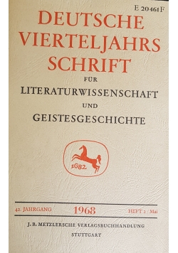 Deutsche Vierteljahrs schrift 1968