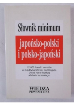 Słownik minimum, japońsko-polski, polsko-japoński