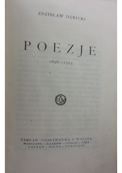 Poezje 1898-1923, 1924r.