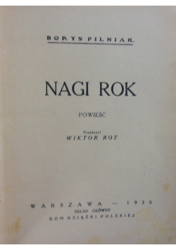 Nagi rok, 1930 r.