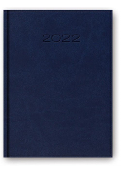 Kalendarz 2022 B5 dzienny oprawa vivella niebieski