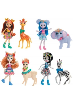 Enchantimals lalka + duże zwierzę mix