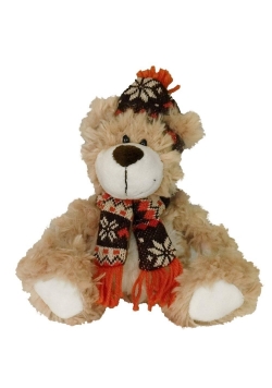 Miś Jasper beżowy w czapce 23cm