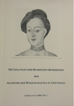 Mitteilungen der Residenzen-Kommission,Nr 1