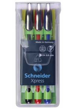 Zestaw cienkopisów Schneider Xpress 0,8 mm 3 sztuki