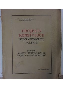 Projekty konstytucji Rzeczypospolitej Polskiej, 1920r.