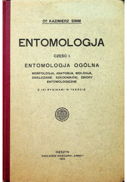 Entomologja część I 1924r