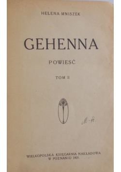 Gehenna , 1921 r.