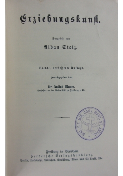 Stok Werke. Erziehungskunst. 1910 r.
