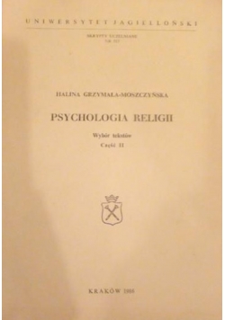 Psychologia religii Część II