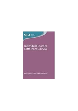 Individual learner differences in SLA