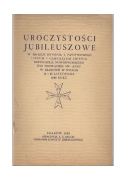 Uroczystości Jubileuszowe