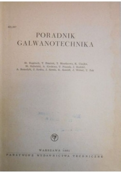 Poradnik galwanotechnika