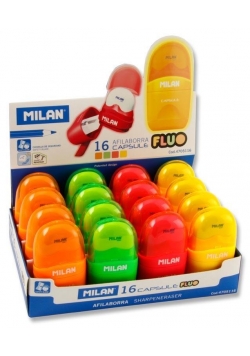 Temperówko-Gumka Compact Fluo (16szt) MILAN