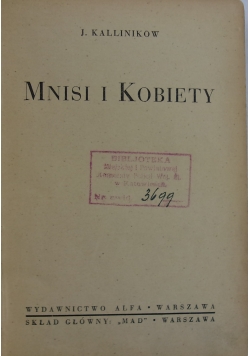 Mnisi i kobiety, Tom 4, 1931 r.
