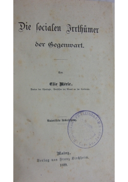 Die Lokalen Vrrthumer der Wegenwart