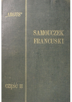 Samouczek francuski Część 2 1925 r