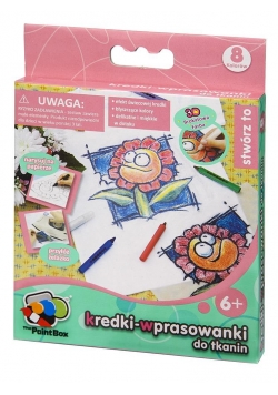 Kredki - wprasowanki do tkanin  8 kolorów