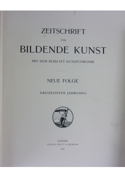 Zitschrift fur Bildende Kunst,1902r.