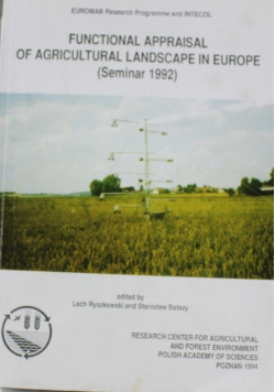 Functional Appraisal of Agricultural Landscape in Europe