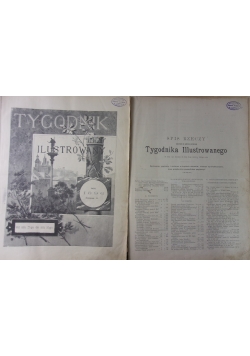 Tygodnik illustrowany. Półrocze II / Spis rzeczy zawartych w półroczu Tygodnika Illustrowanego. Zestaw 2 książek, 1896 r.