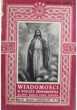 Wiadomości o straży honorowej Nr 5 1935 r.