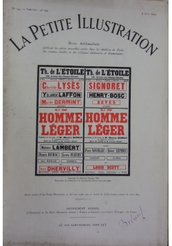 La Petite Illustration. 6 Juin 1925