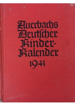 Auerbachs Deutscher Kinderkalender, 1941 r.