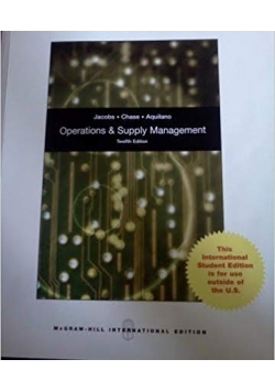 Operations and supply management plus CD