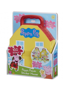 Peppa Pig - Zestaw domek + piankowe naklejki