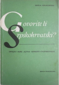 Govorite li srpskohrvatski?