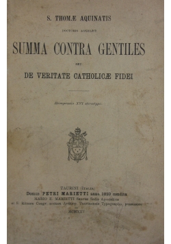 Summa Contra Gentiles