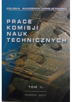Prace komisji nauk technicznych tom II