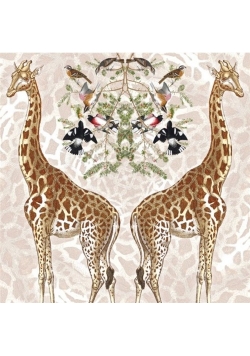 Karnet kwadrat z kopertą Giraffe