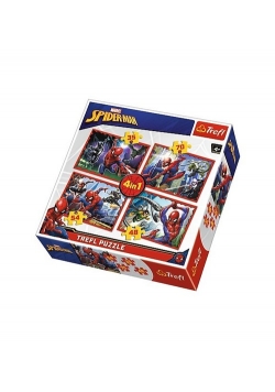 Puzzle W sieci Spider-mana 4w1