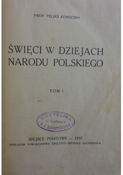 Święci w dziejach Narodu Polskiego 1937r
