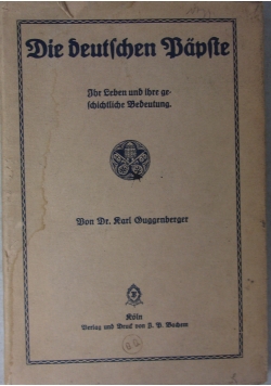 Die deutschen Papste, 1916 r.