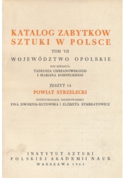 Katalog zabytków sztuki w Polsce Tom VII zeszyt 14
